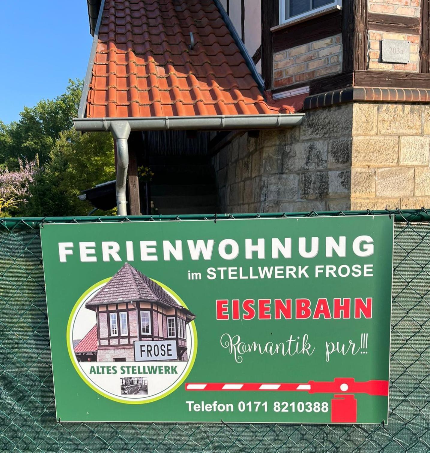 "Altes Stellwerk Frose" Am Froser See Exterior foto